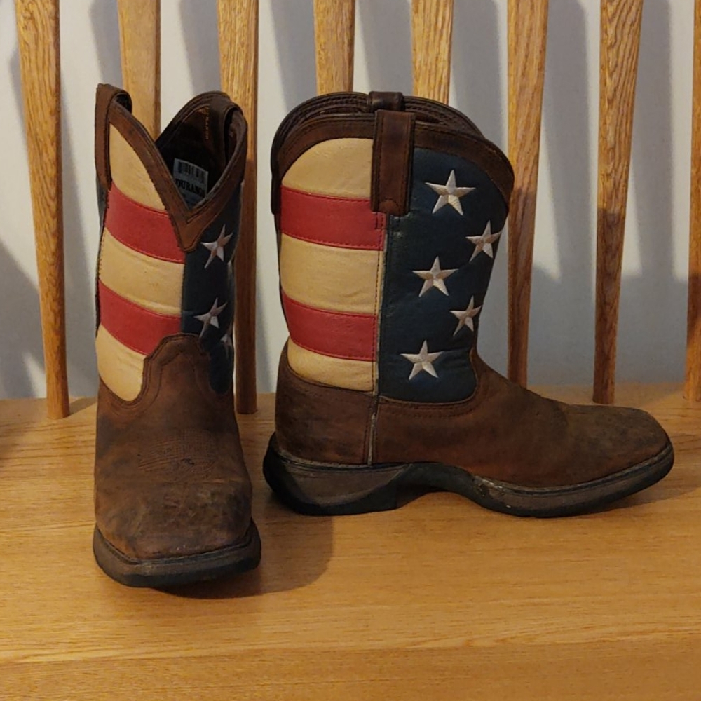 🇺🇸 Patriotic boys cowboy boots